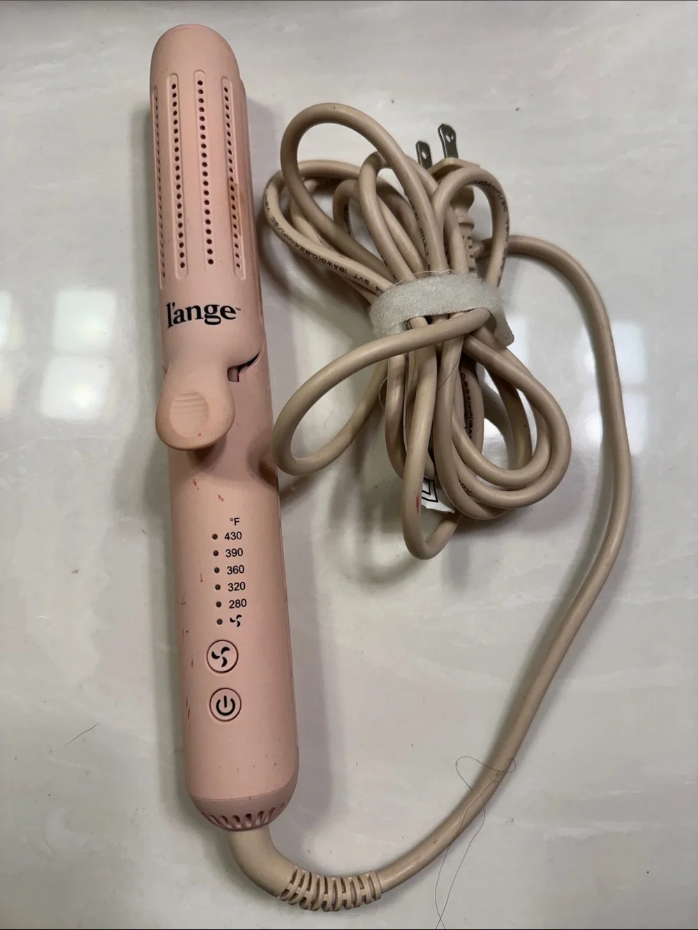L’Ange Le Duo 360 Pink straightener and curler